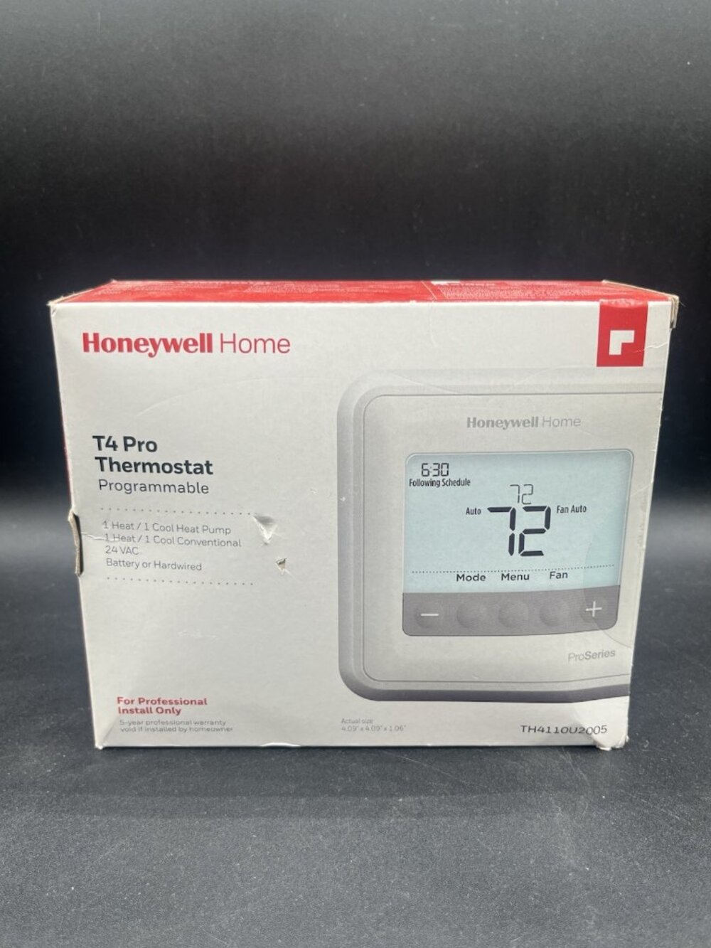 Honeywell Home T4 Pro Thermostat Programmable TH411OU2005 Pro Series - New ✅